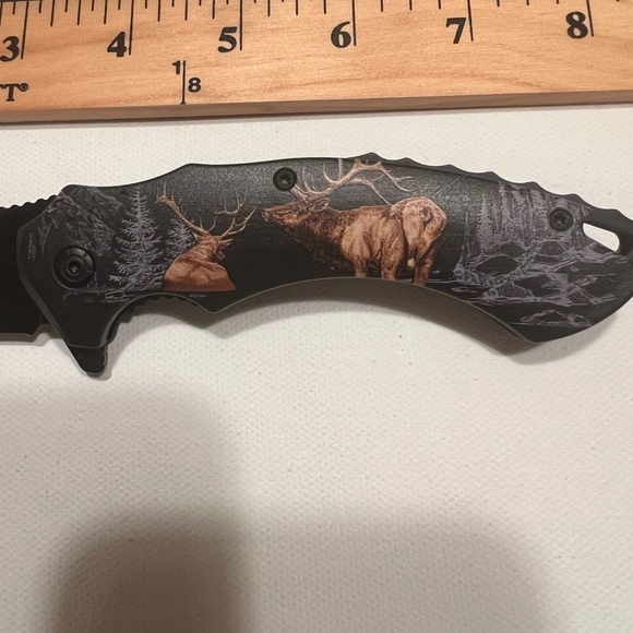 New 440 Steel Elk Clip on Knife (H) - Picture 2 of 5